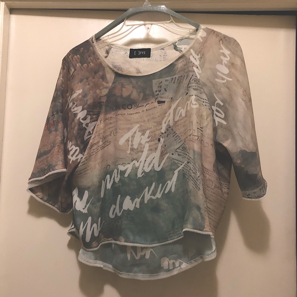 DONATED TO CHARITY Silky crop top💚